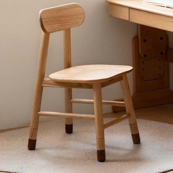 "Wood Solid Color Children's Desk Children's Chair Beech/Birch Waterproof"