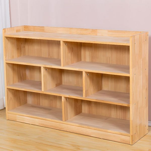 "Modish Independent Lumber Horizontal Standard Kids Bookshelf with 4 Shelves/3 Shelves and Closed Back"